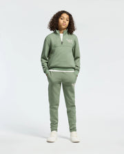 Kids | Kids' Desert 1/4 Mock Zip by Psycho Bunny, featuring a sleek design with an embroidered logo for a modern, stylish look.
