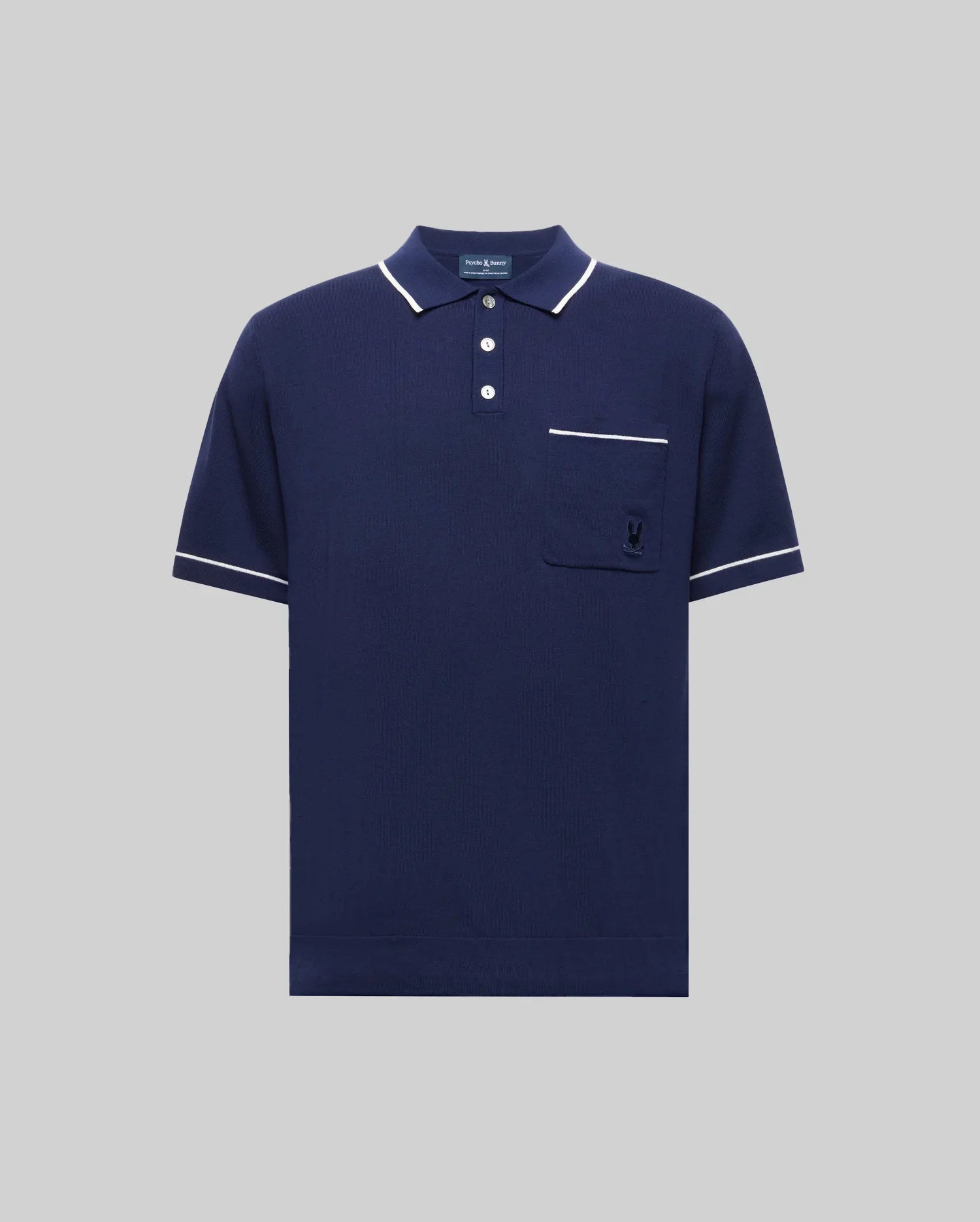 MENS LONGFORD FINE KNIT POLO - B6E500F200