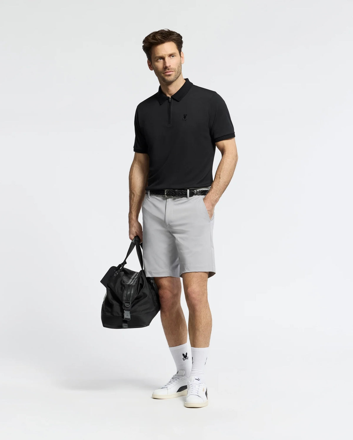 MENS TREVOR PERFORMANCE PIQUE ZIP UP POLO - B6K557F200