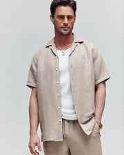 MENS WINDCREST LINEN BLEND SHORT SLEEVE SHIRT - B6Q148C200