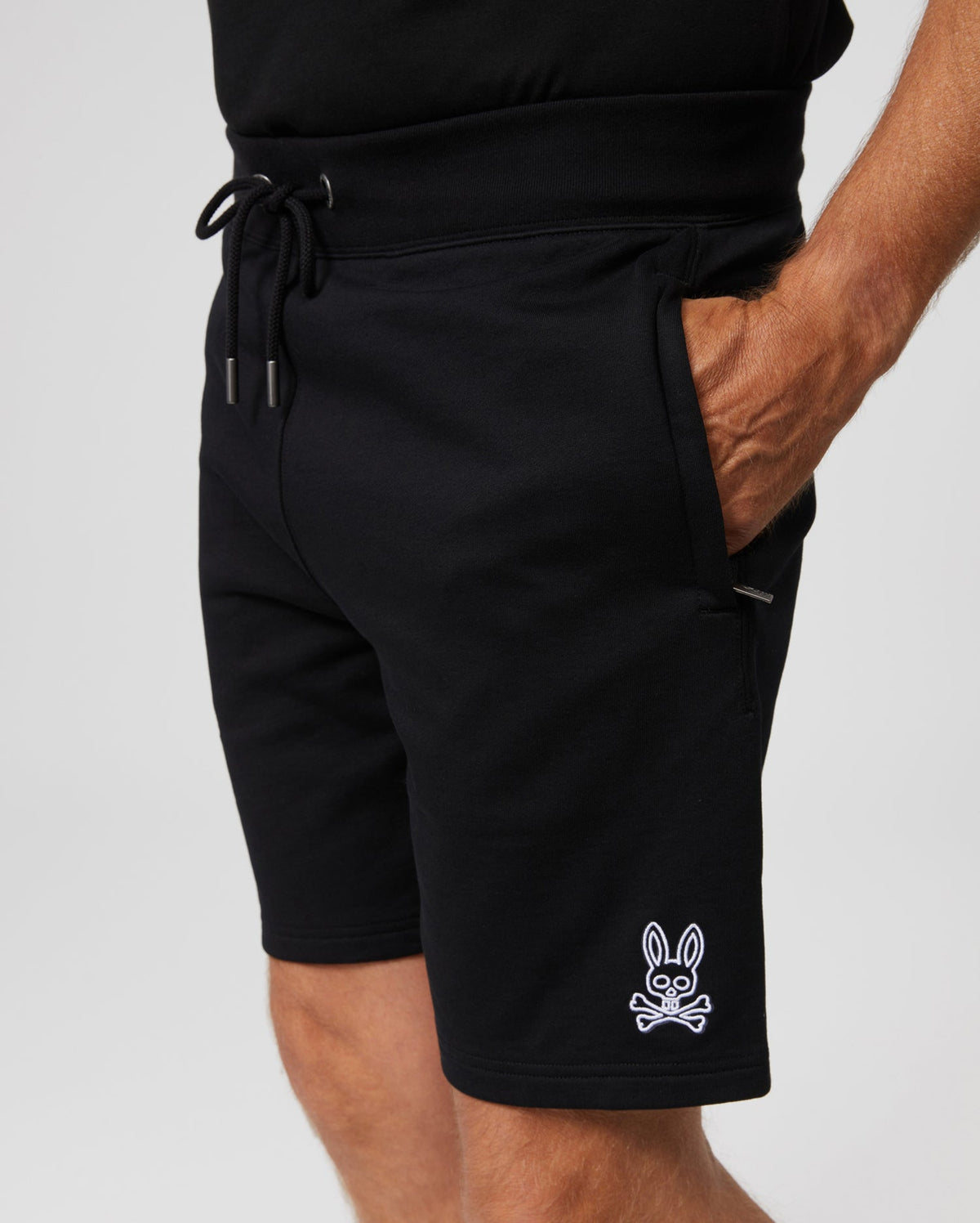 MENS GRESHAM EMBROIDERED SWEAT SHORTS - B6R161W1FT