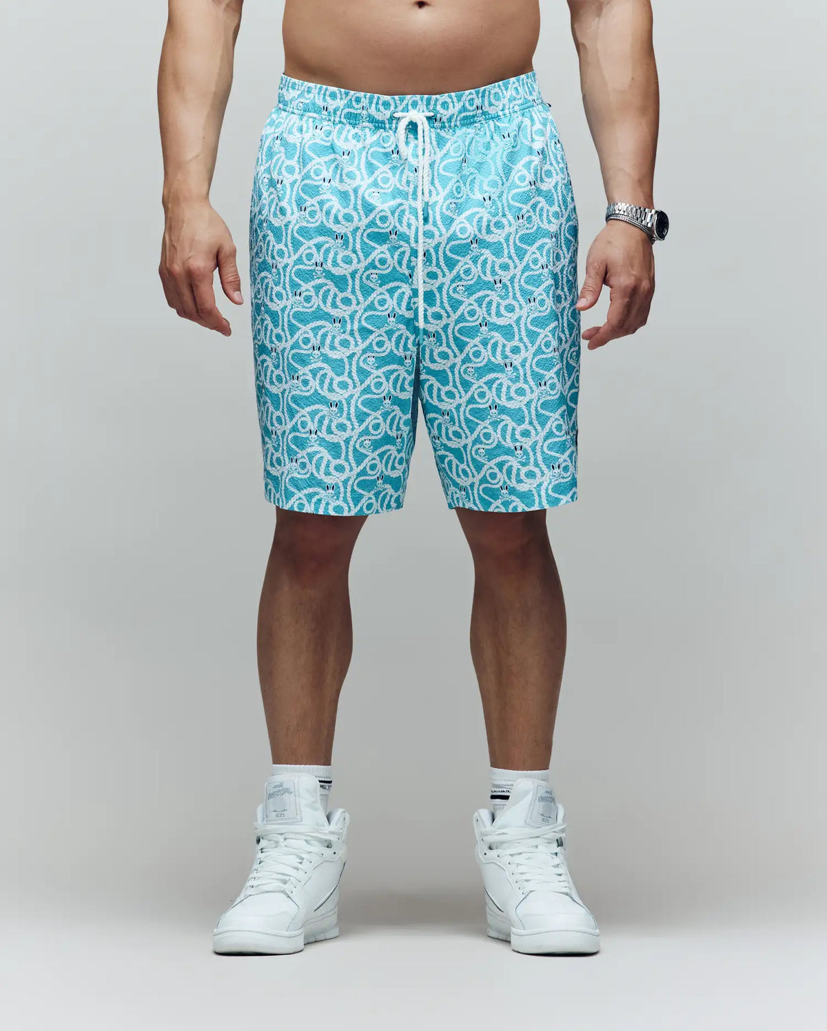 MENS BIG AND TALL CYRUS ALL OVER PRINT SWIM TRUNK - BB1000003