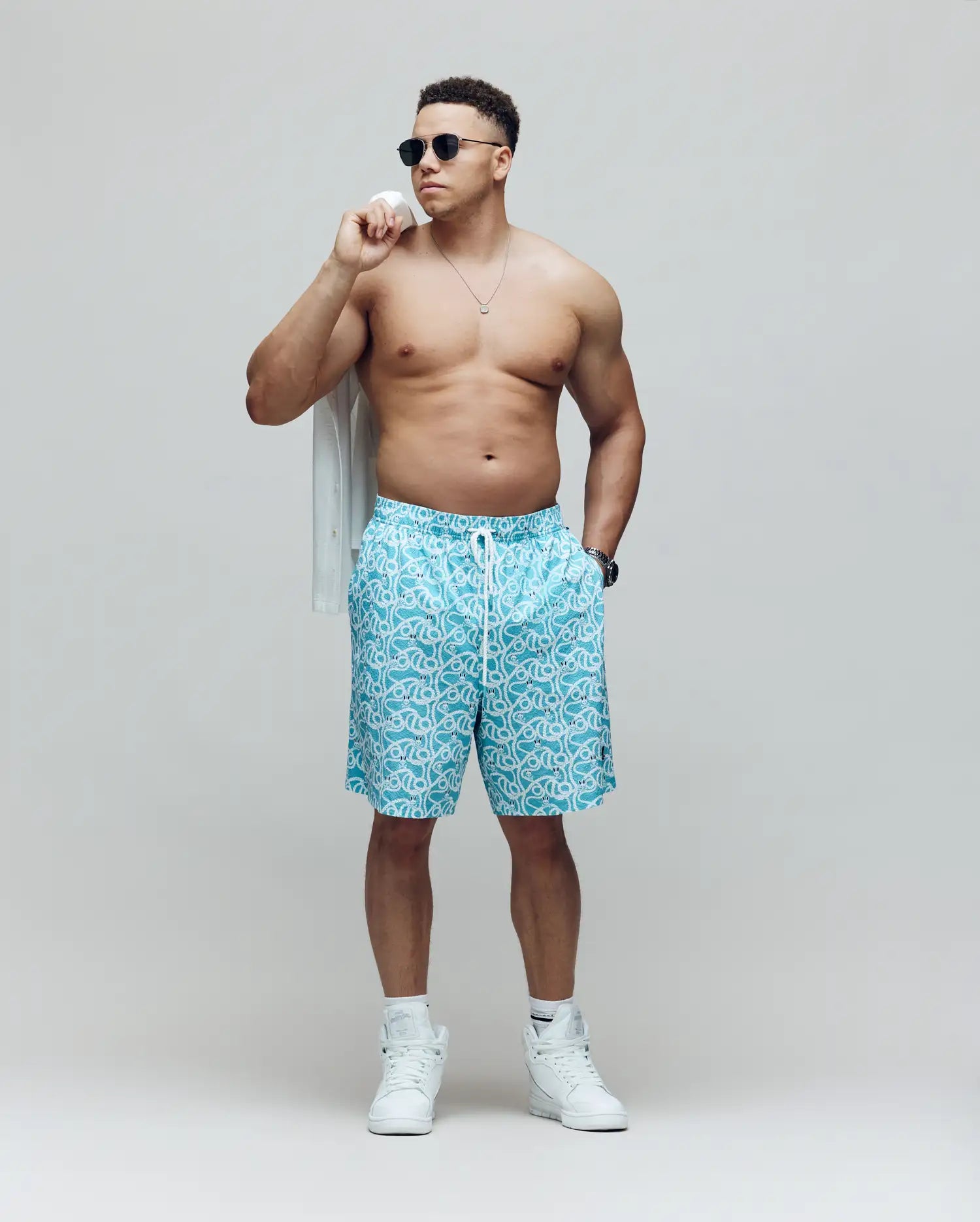 MENS BIG AND TALL CYRUS ALL OVER PRINT SWIM TRUNK - BB1000003