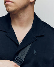 MENS BIG AND TALL JAYME KNIT SEERSUCKER CABANA COLLAR SHIRT - BT0300001