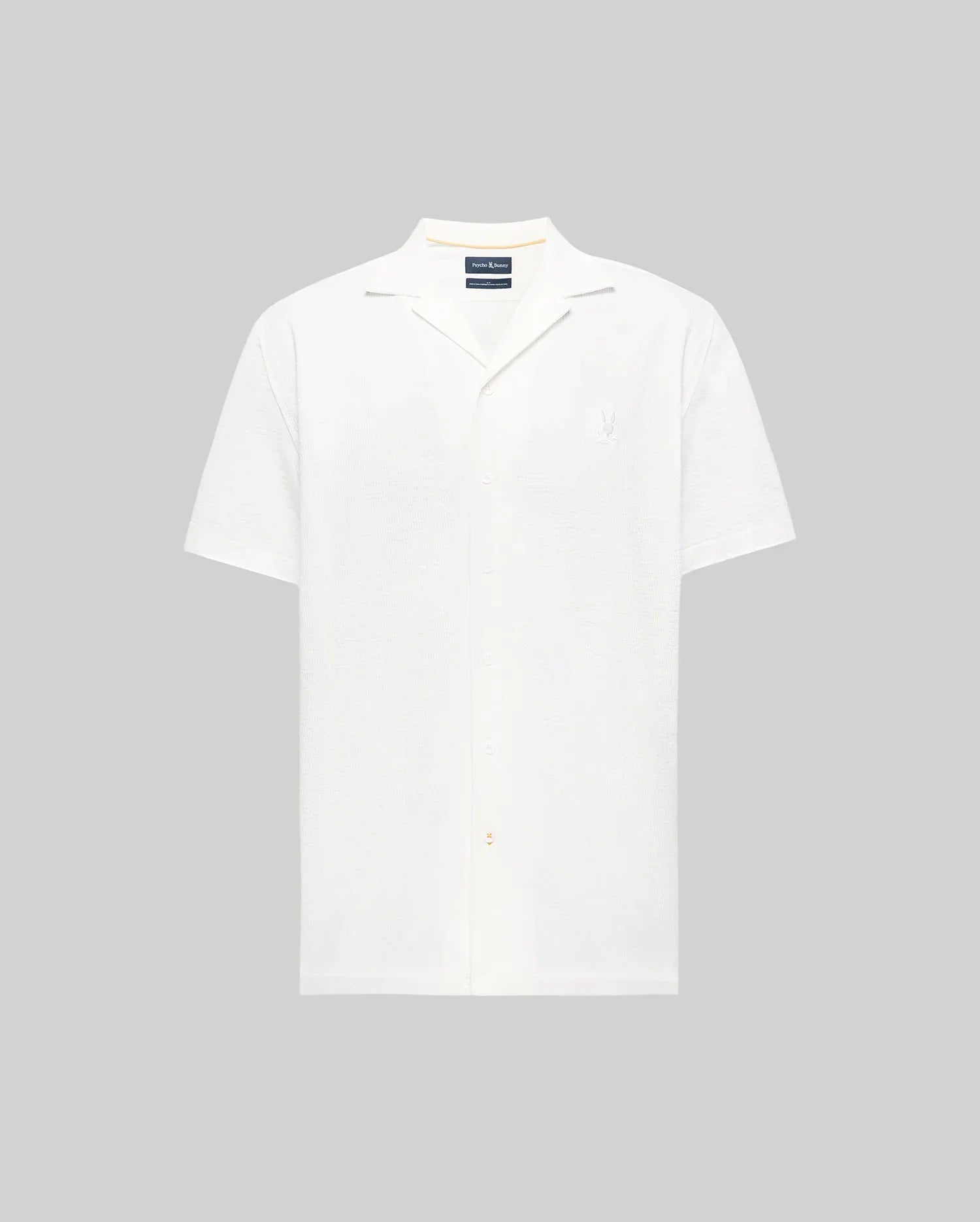 MENS BIG AND TALL JAYME KNIT SEERSUCKER CABANA COLLAR SHIRT - BT0300001