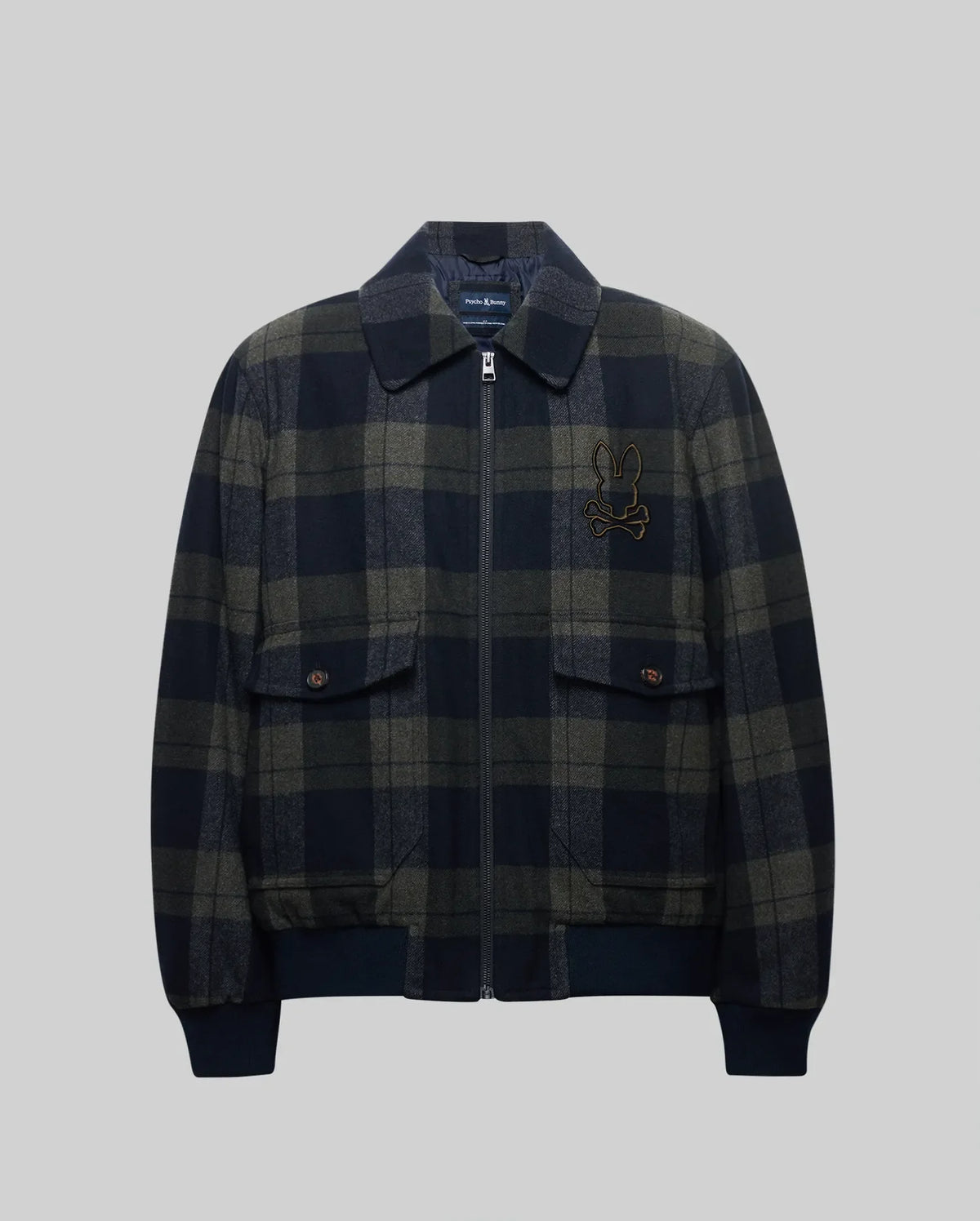 MENS GAVIN PLAID BOMBER JACKET - MO1100014