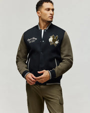 MENS AUGUSTE KNIT VARSITY BOMBER - MO1100050