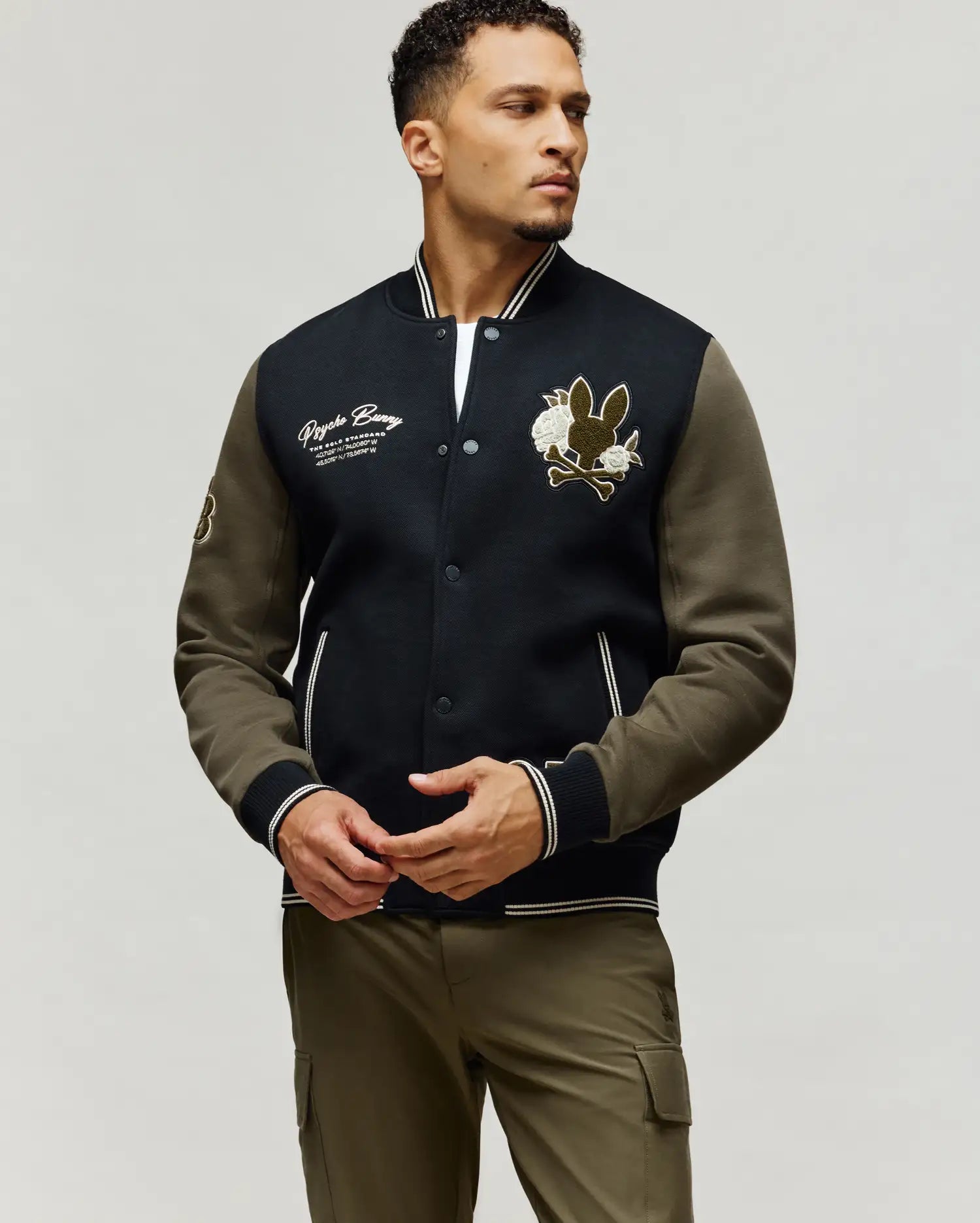 MENS AUGUSTE KNIT VARSITY BOMBER - MO1100050