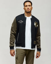 MENS AUGUSTE KNIT VARSITY BOMBER - MO1100050