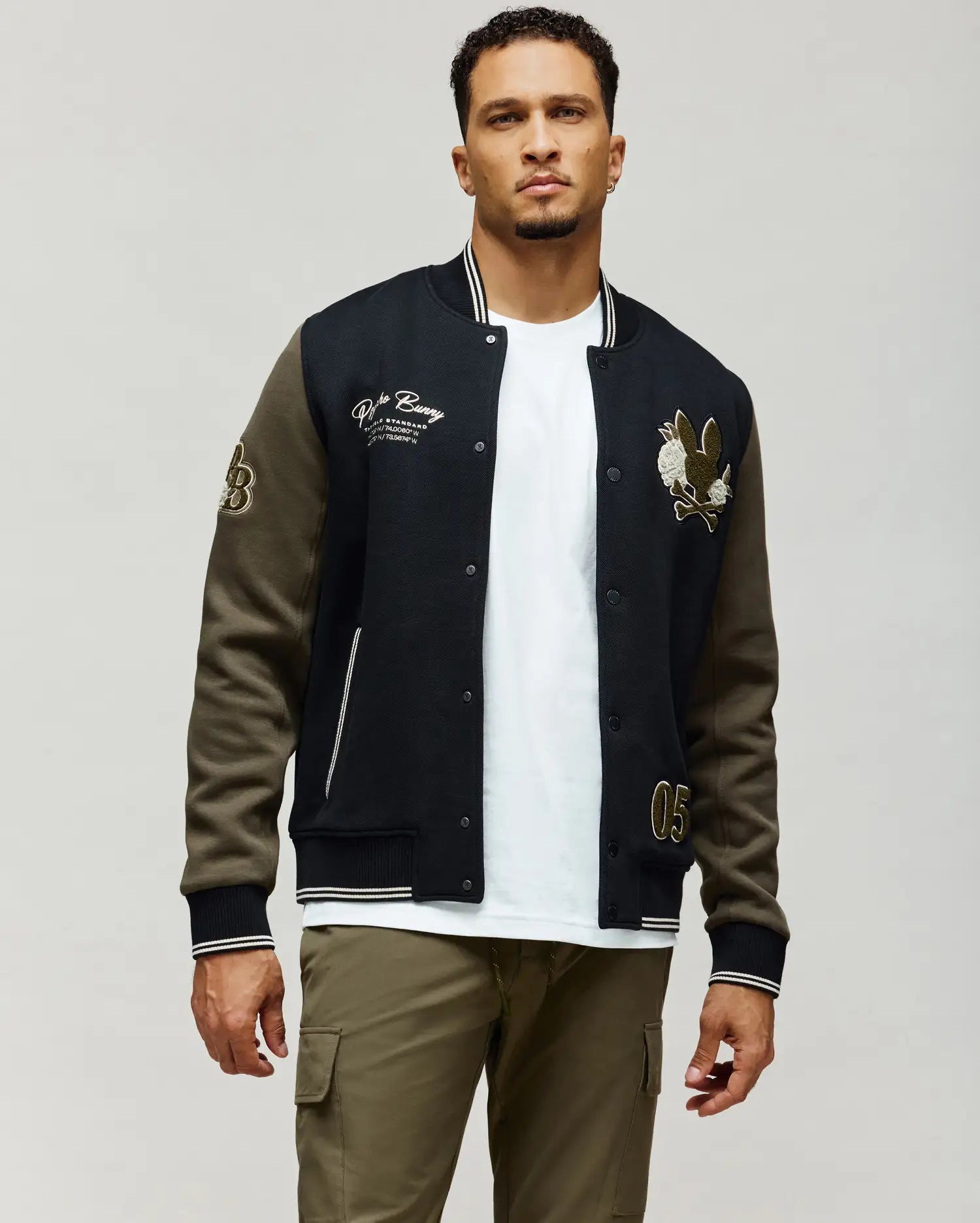 MENS AUGUSTE KNIT VARSITY BOMBER - MO1100050