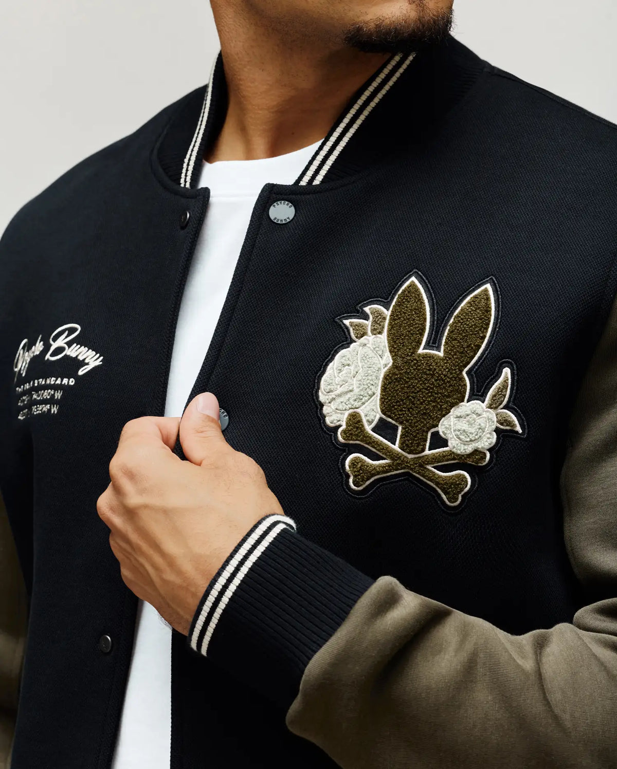 MENS AUGUSTE KNIT VARSITY BOMBER - MO1100050