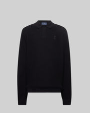 MENS ROMAN LONG SLEEVE KNIT POLO - MT0100153