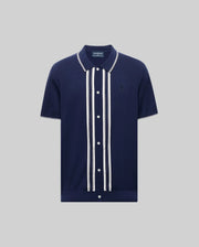 MENS PATRICE BORDER STRIPE KNIT SHIRT - MT0400054