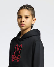 KIDS PIERCE EMBROIDERED CLASSIC FRENCH TERRY HOODIE - B0H135E200