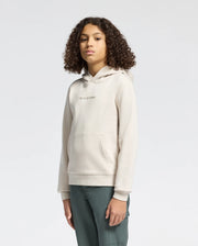 Kids | Kids' Nora Classic French Terry Hoodie in white by Psycho Bunny, featuring a cozy fit, minimalist design, and embroidered logo for a timeless, stylish look.