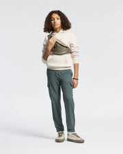 Kids | Kids' Nora Classic French Terry Hoodie in white by Psycho Bunny, featuring a cozy fit, minimalist design, and embroidered logo for a timeless, stylish look.