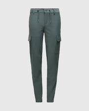 The Psycho Bunny KIDS GREEN VALLEY CARGO PANT - B0P199E200 is designed with a drawstring waist and button closure, providing a stylish and functional fit. These trendy trousers feature two large side pockets and one back pocket, offering convenience without compromising on their sleek slim silhouette. Perfectly showcased against a white background, these pants are an ideal addition to any young adventurer's wardrobe.