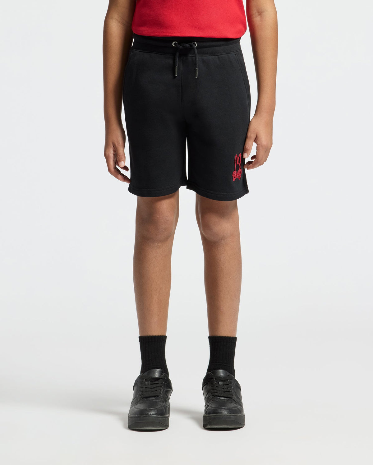 KIDS PIERCE EMBROIDERED CLASSIC FRENCH TERRY SWEATSHORT - B0R180E200