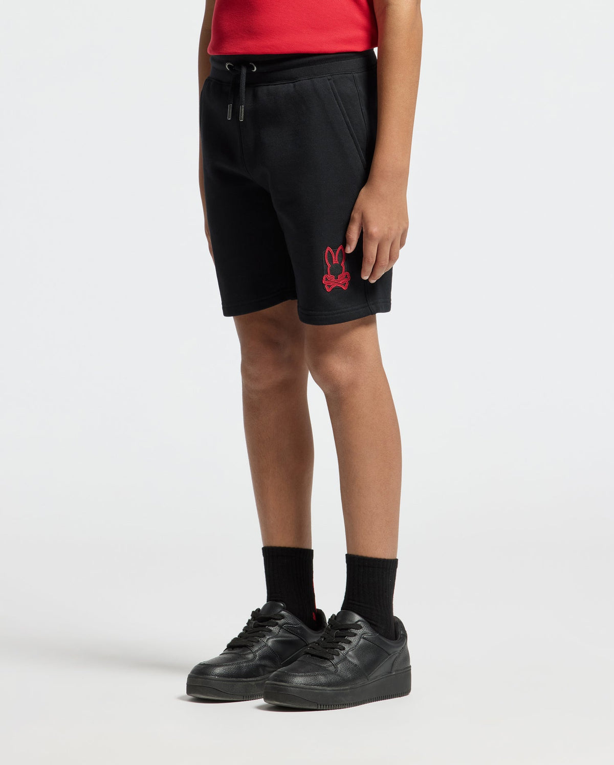 KIDS PIERCE EMBROIDERED CLASSIC FRENCH TERRY SWEATSHORT - B0R180E200