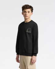 Teen | Kids' Melbourne Classic Crewneck Sweatshirt by Psycho Bunny, featuring an embroidered logo for a cozy, stylish look.