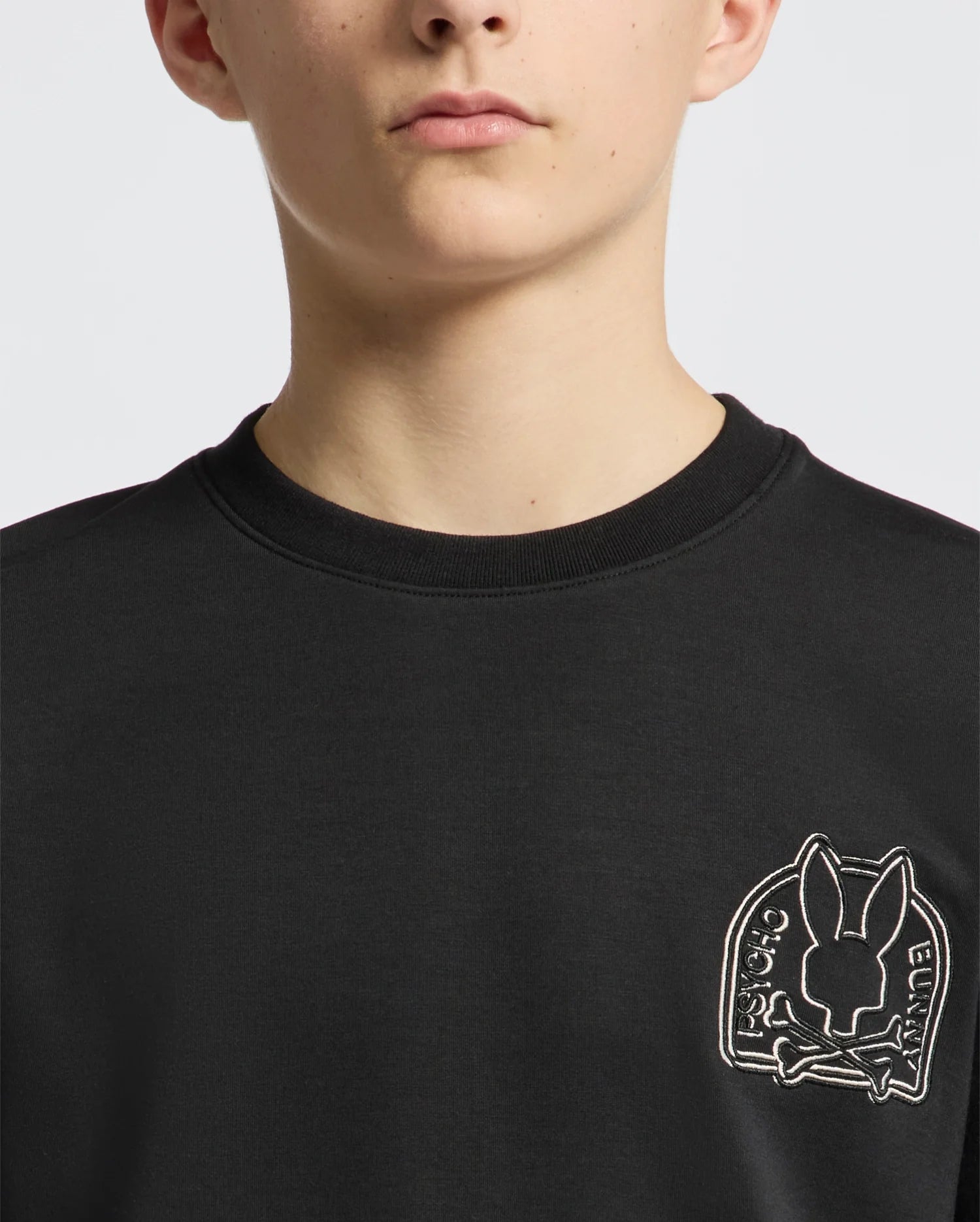 Teen | Kids' Melbourne Classic Crewneck Sweatshirt by Psycho Bunny, featuring an embroidered logo for a cozy, stylish look.