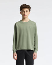 Teen | Kids' Taylor Piqué Long Sleeve Tee by Psycho Bunny, featuring a refined piqué fabric and embroidered logo for a sleek, stylish look.