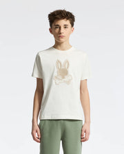 Teen | Kids' New Castle Embroidered Graphic Tee by Psycho Bunny, featuring a bold embroidered logo on soft cotton for a stylish and comfortable fit.
