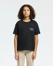 Kids | Kids' Desert Oversized Pocket Tee by Psycho Bunny, featuring a relaxed fit, chest pocket, and embroidered logo for a casual, stylish look.