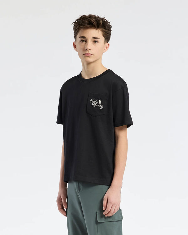 Teen | Kids' Desert Oversized Pocket Tee by Psycho Bunny, featuring a relaxed fit, chest pocket, and embroidered logo for a casual, stylish look.