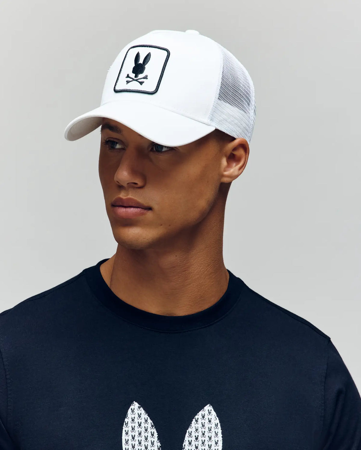 MENS BUNNY PATCH TRUCKER CAP - B6A965Y1HT