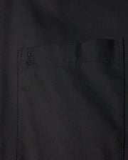 The Psycho Bunny MENS JARED COTTON MODAL SHIRT - B6C774D200 is a premium black shirt featuring a tone-on-tone logo embroidered on the pocket.
