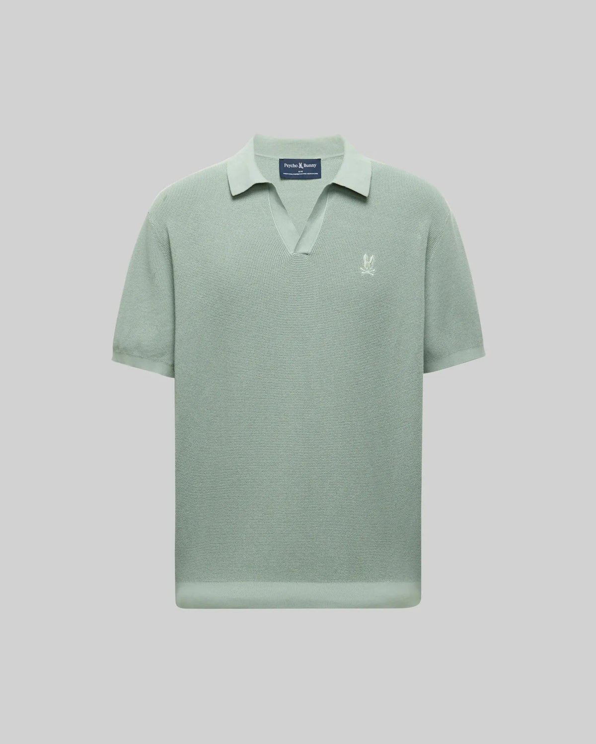 MENS LEETON JOHNNY COLLAR KNIT POLO - B6E562F200