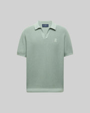 MENS LEETON JOHNNY COLLAR KNIT POLO - B6E562F200