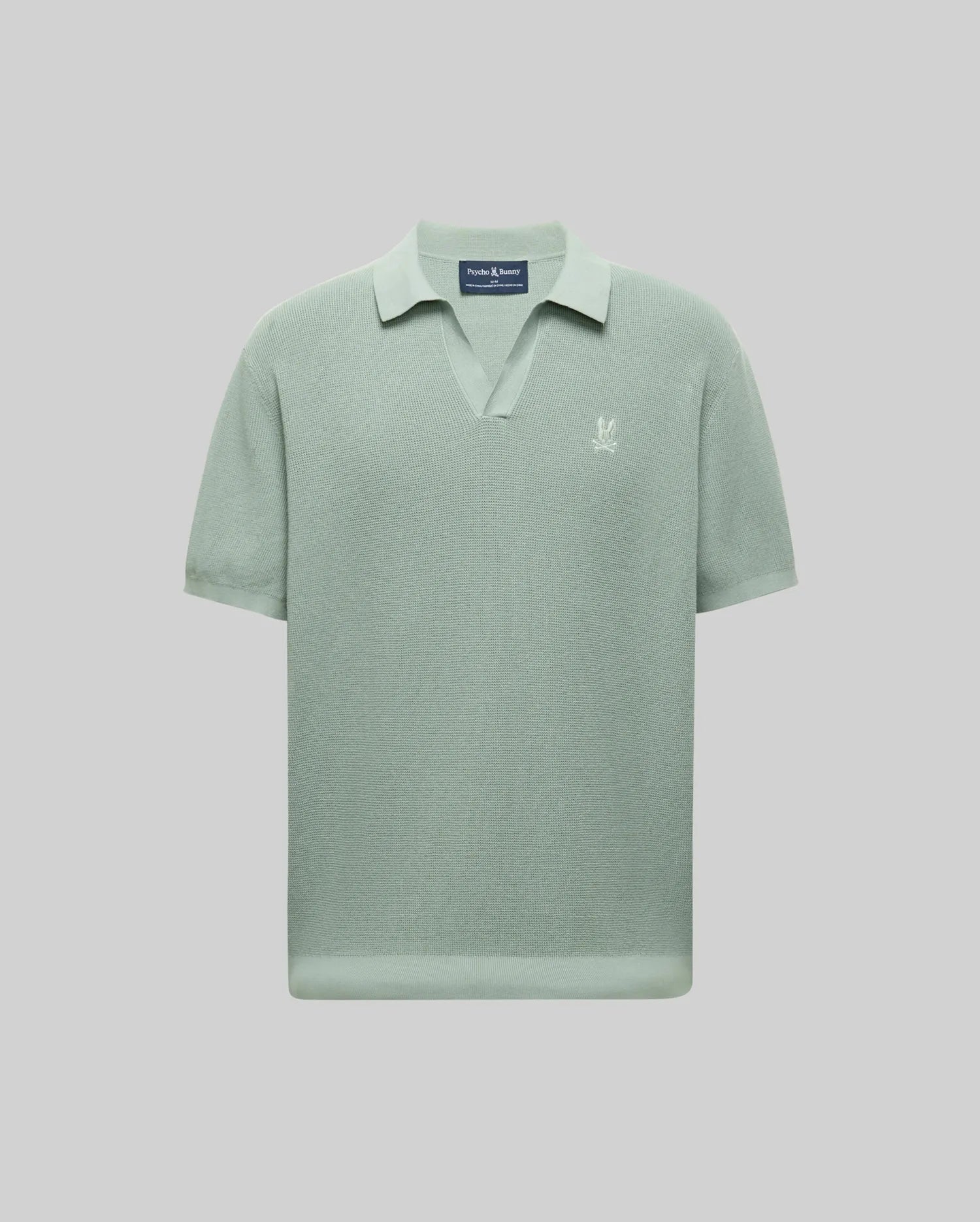 MENS LEETON JOHNNY COLLAR KNIT POLO - B6E562F200