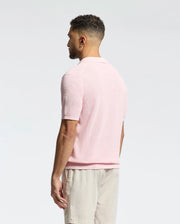 MENS LEETON JOHNNY COLLAR KNIT POLO - B6E562F200