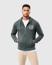 LONDON EMBROIDERED ZIP HOODIE - B6H803D200