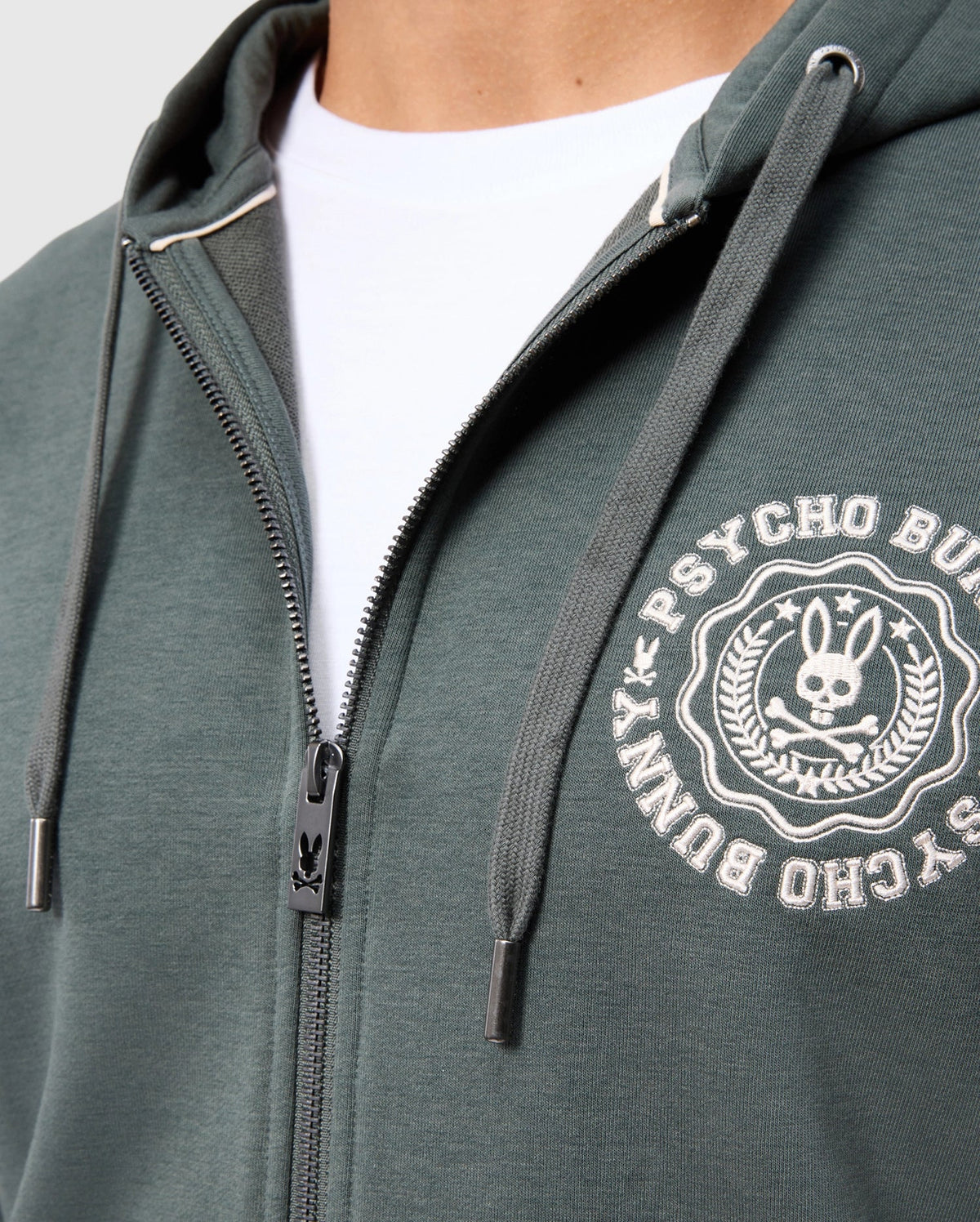 LONDON EMBROIDERED ZIP HOODIE - B6H803D200