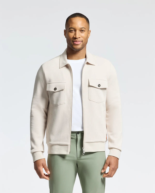 MENS THE OAKS KNIT BOMBER SHACKET - B6J423F200