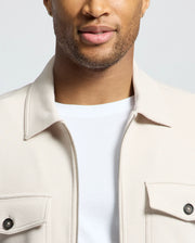 MENS THE OAKS KNIT BOMBER SHACKET - B6J423F200