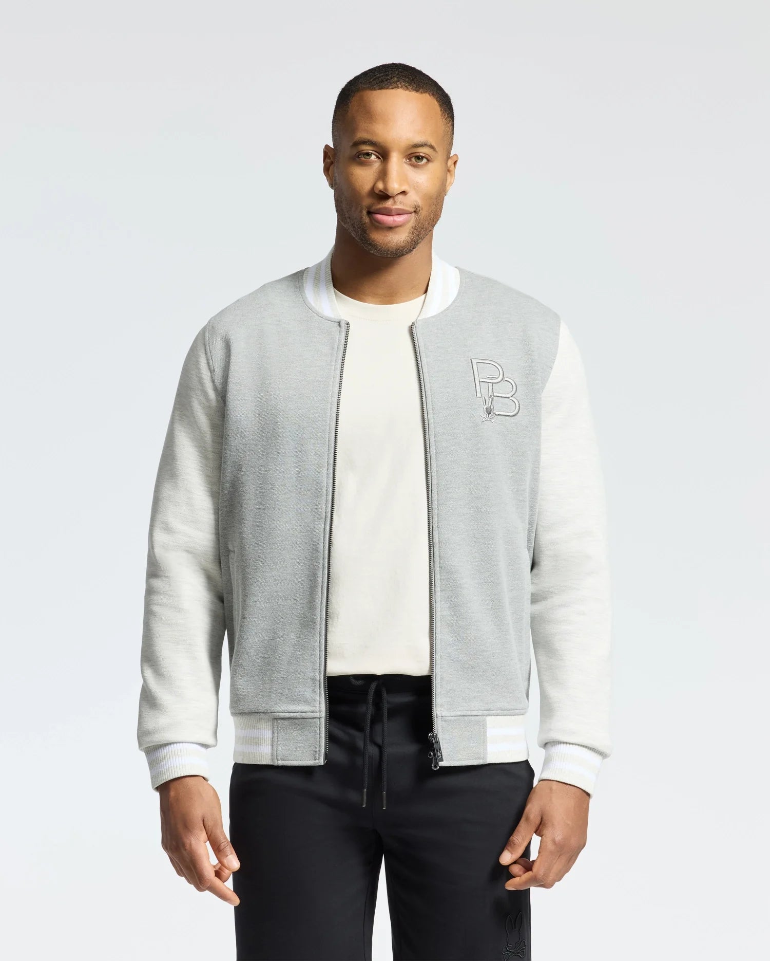 MENS HYDRA COLOR BLOCK KNIT BOMBER - B6J455F200