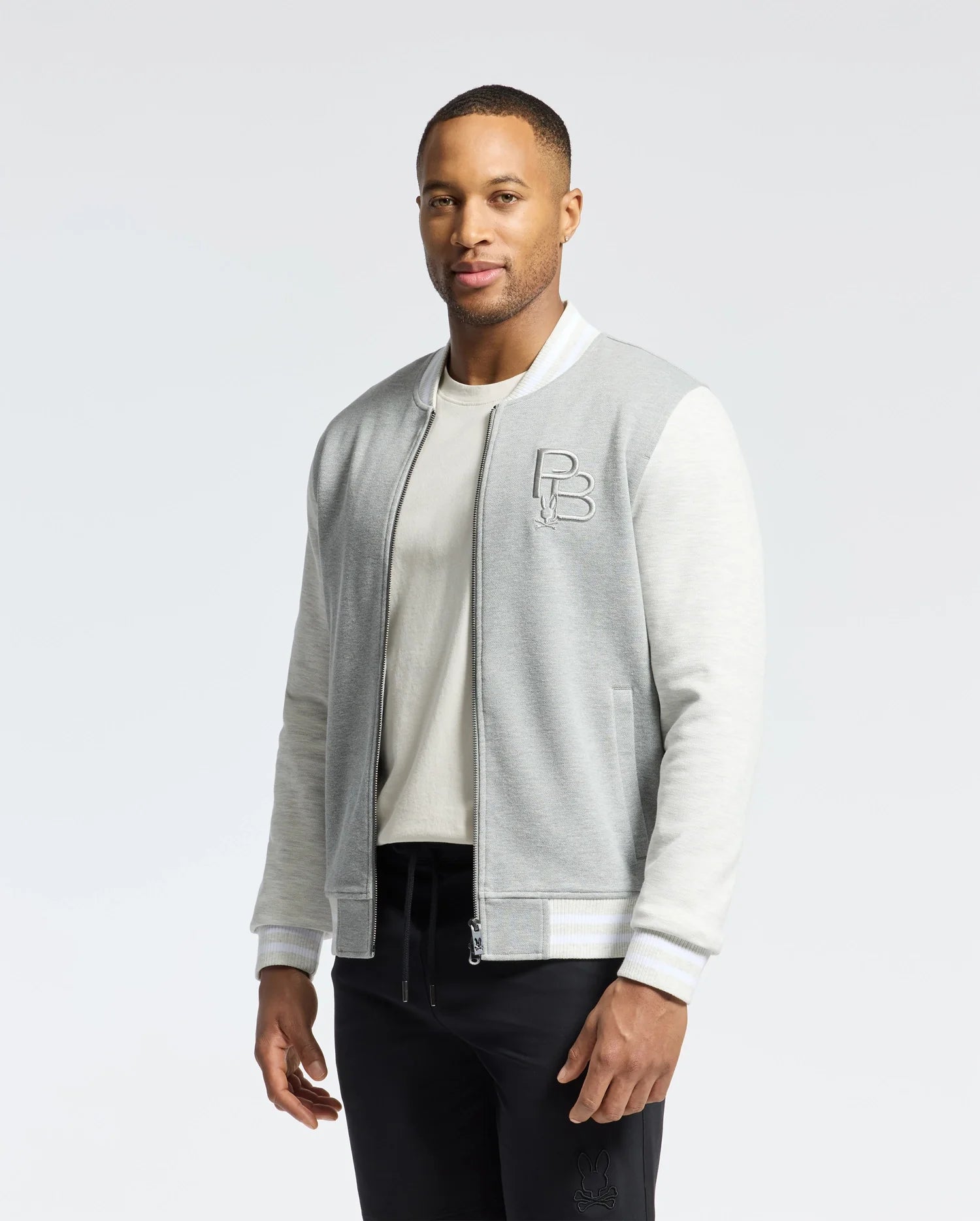 MENS HYDRA COLOR BLOCK KNIT BOMBER - B6J455F200
