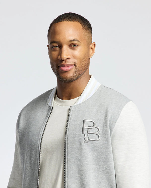 MENS HYDRA COLOR BLOCK KNIT BOMBER - B6J455F200