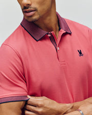 MENS JONAS MICRO STRIPE COLLAR PIQUE POLO - B6K583F200