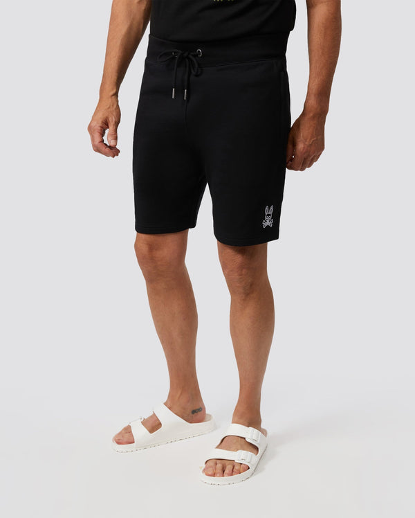 MENS GRESHAM EMBROIDERED SWEAT SHORTS - B6R161W1FT