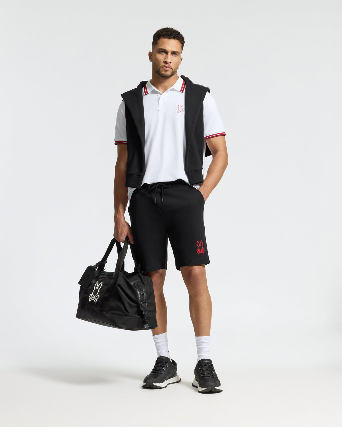 MENS PIERCE EMBROIDERED CLASSIC FRENCH TERRY SWEATSHORT - B6R180E200