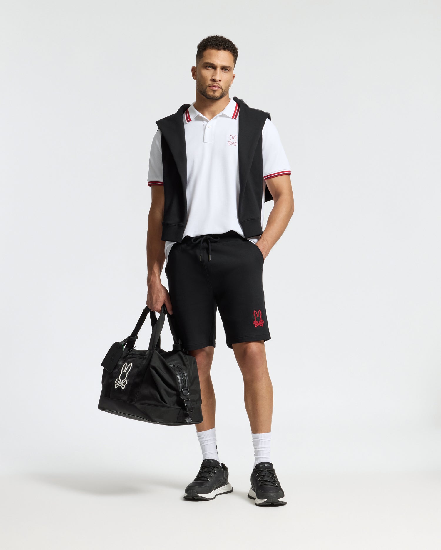 MENS PIERCE EMBROIDERED CLASSIC FRENCH TERRY SWEATSHORT - B6R180E200