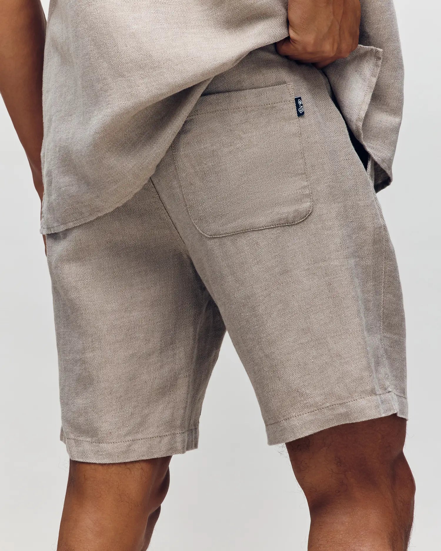 MENS WINDCREST LINEN BLEND DRAWSTRING SHORT - B6R474C200