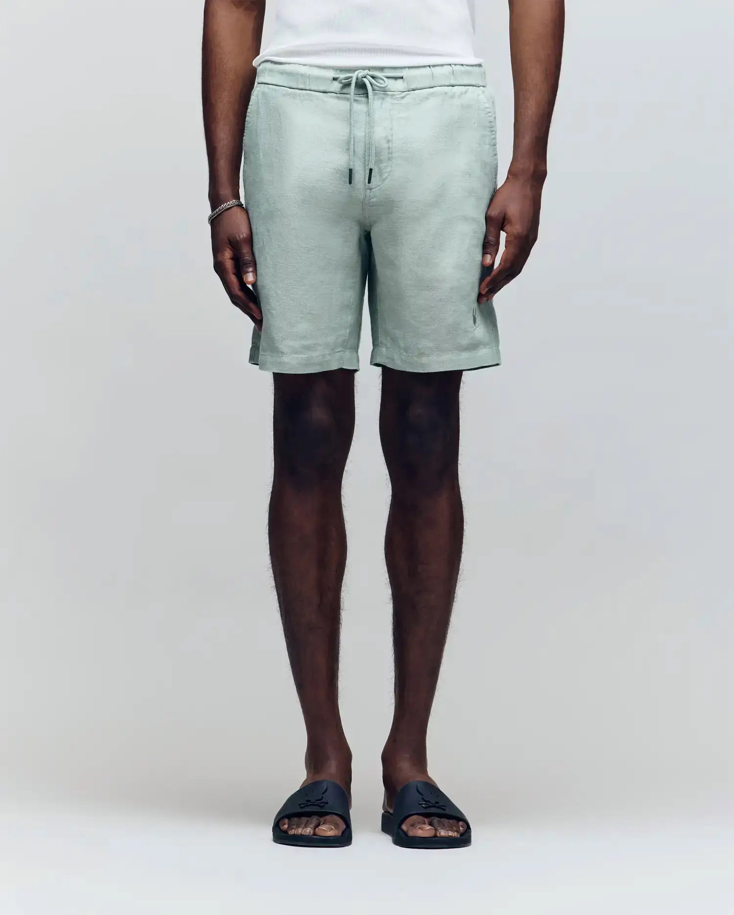 MENS WINDCREST LINEN BLEND DRAWSTRING SHORT - B6R474C200