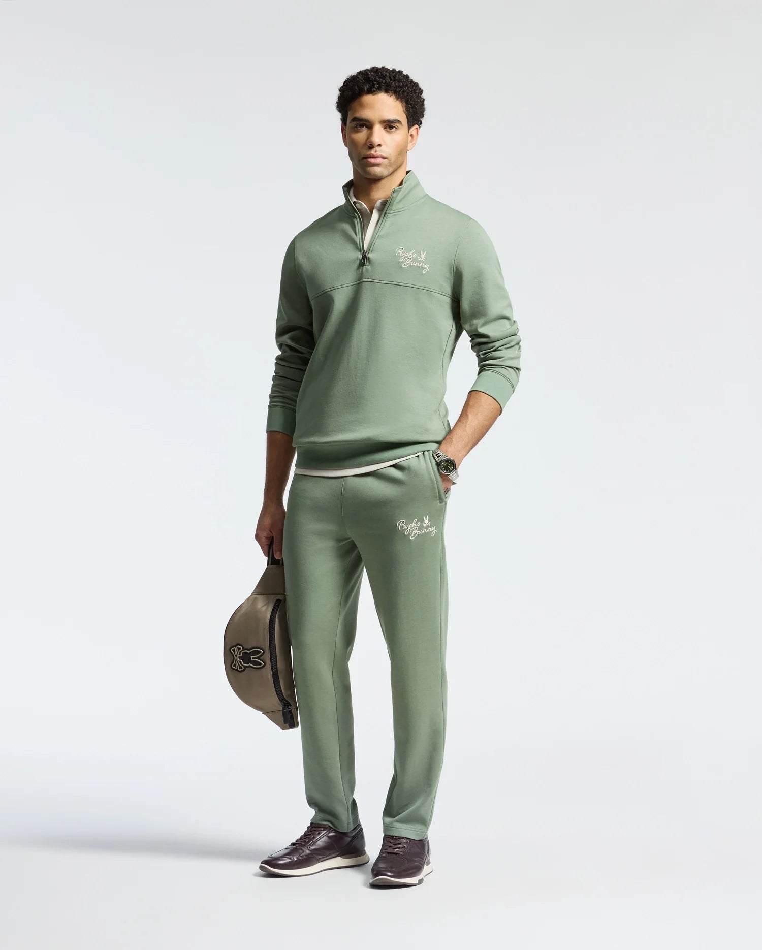 MENS DESERT 1/4 MOCK ZIP - B6S488F200