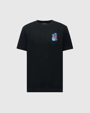 Showcase your Puerto Rican pride with Psycho Bunny's MENS PUERTO RICO TEE - B6U382F200. This black tee, made from soft Pima cotton, features a small, vibrant palm tree and sailboat design on the upper left chest.